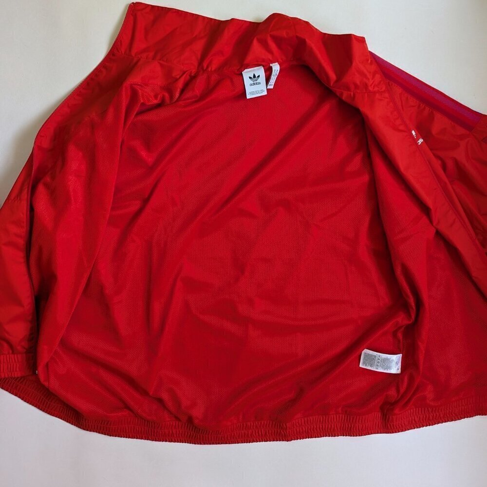 Adidas Men's Originals 3D Trefoil 3 Stripes Track Jacket Size XL Red - Picture 7 of 10